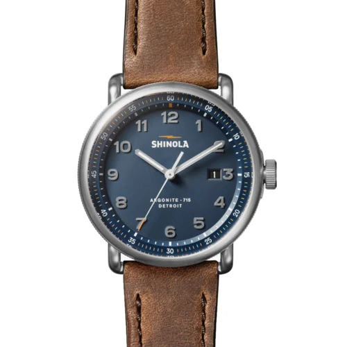 Shinola The Canfield C56 Leather Strap Watch 1