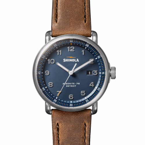 Shinola The Canfield C56 Leather Strap Watch