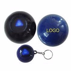 Magic answer ball keychain