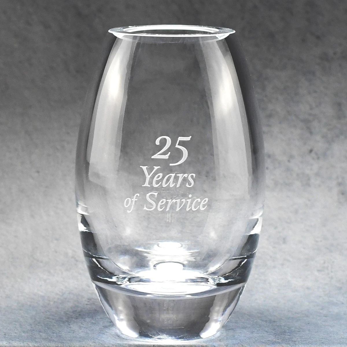 Lead Crystal Barrel Vase 1