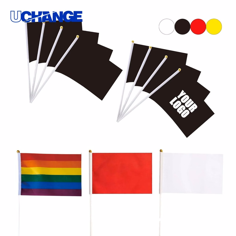 Custom Pattern Hand Waving Small Square Flag