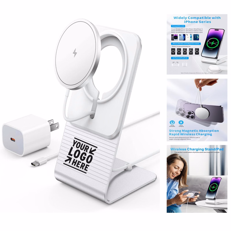 iPhone Series 20W USB-C  PD Adapter Magnetic Mag-Safe Wireless Charger  