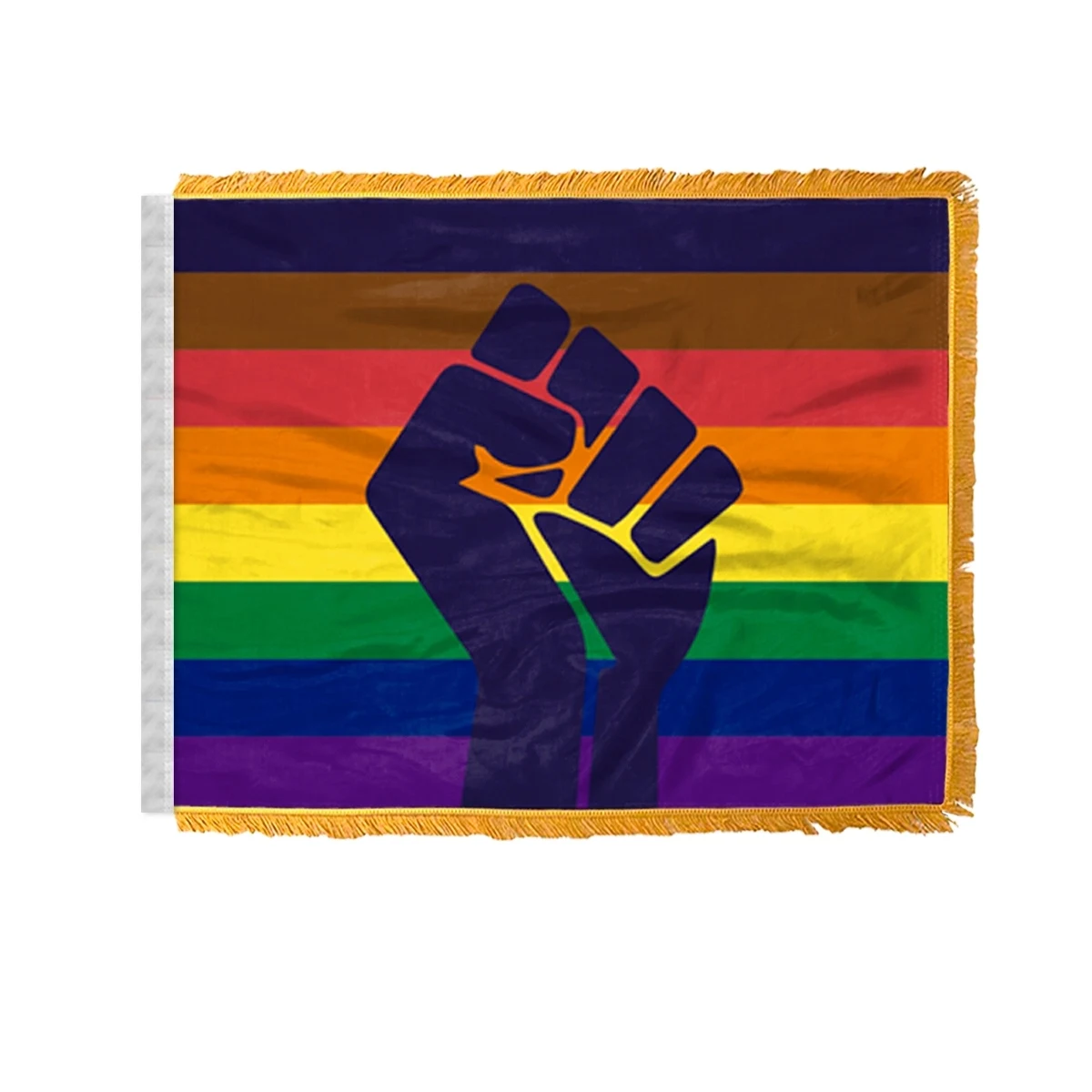 4" x 6" 1 ply wPoly POC with fist Antenna Flag 1