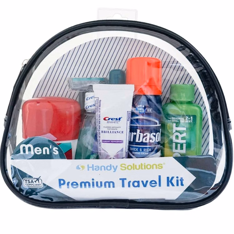 Men's Premium Travel Kits - 10 Piece TSA Approved