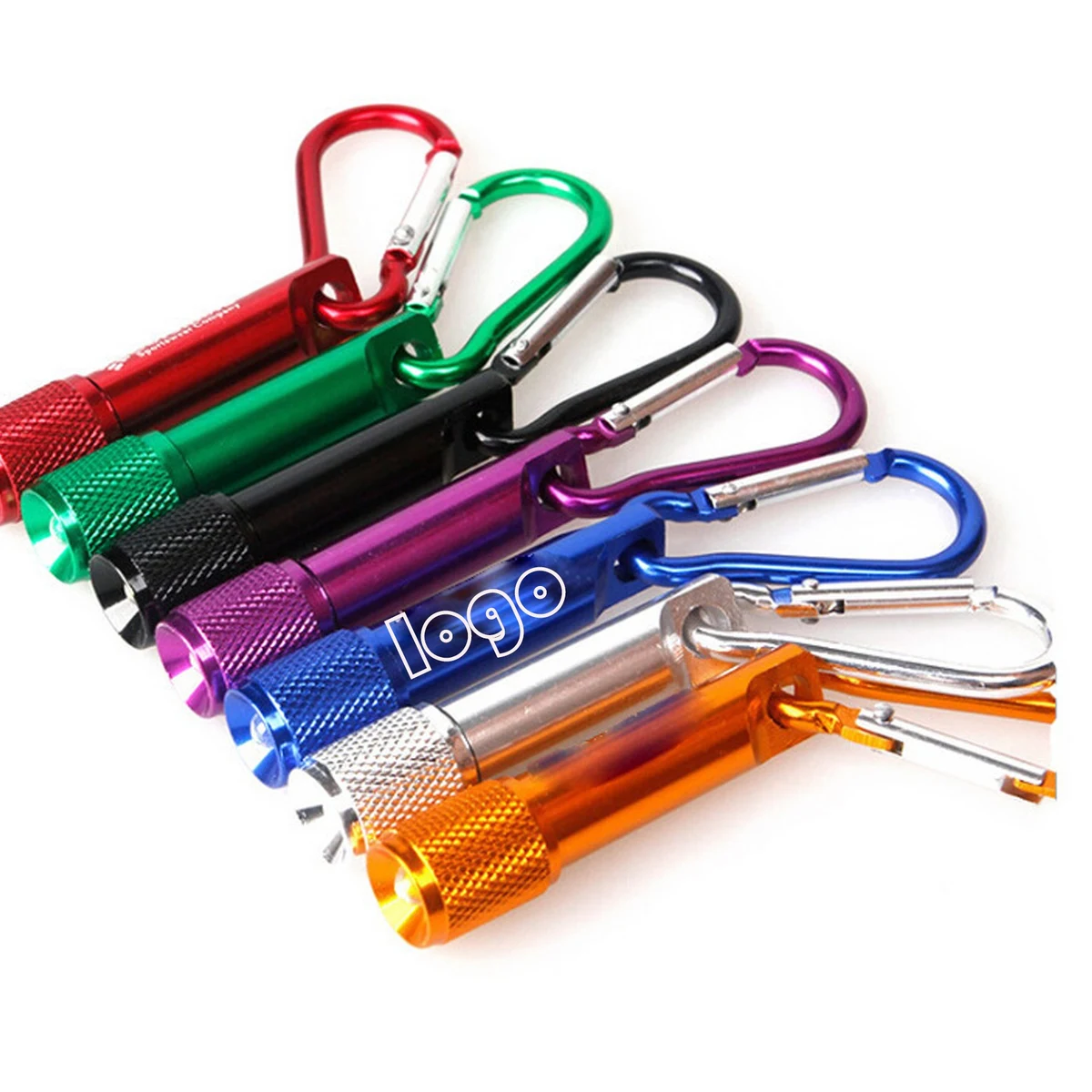 Aluminum Alloy Climbing Carabiner Led Flashlight 1