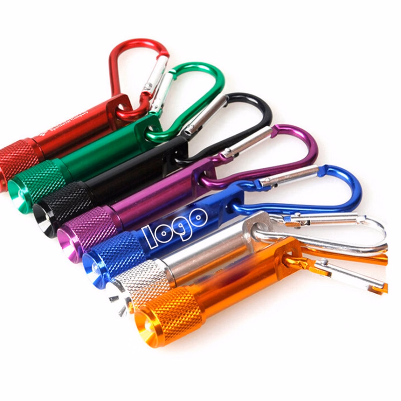 Aluminum Alloy Climbing Carabiner Led Flashlight