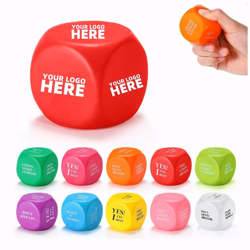 Stress Relief Cube Foam Dice