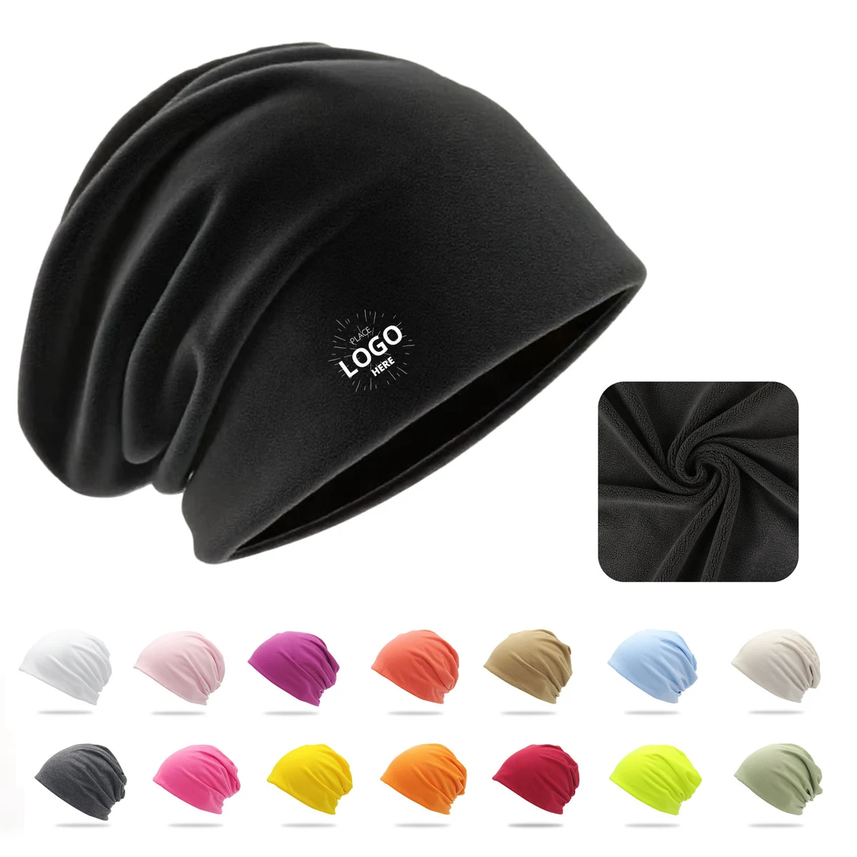 Unisex Autumn Winter Knitted Pile Hat 1