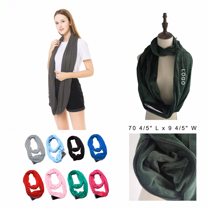 Fleece Scarf With Pocket