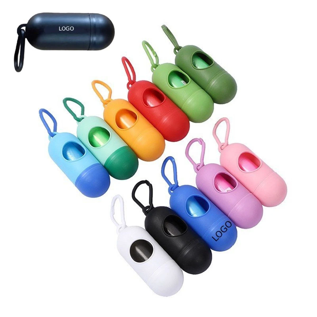 Bullet Type Pill Dog Poop Bag Holder Portable Pet Supplies 1