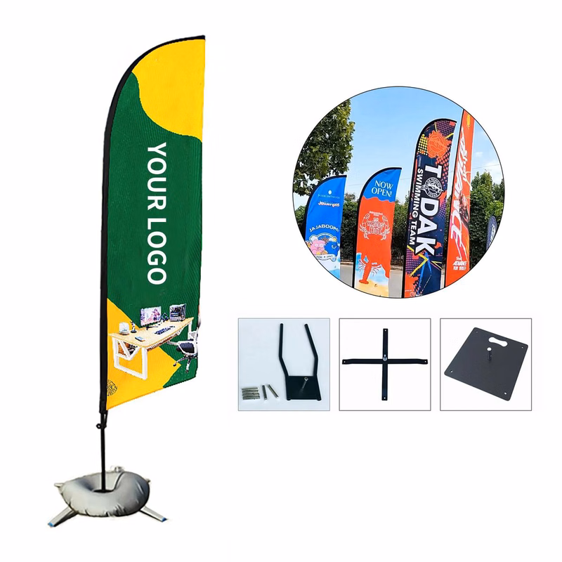 Large Knife Blade Flag 79 Inch for Events and Promotions