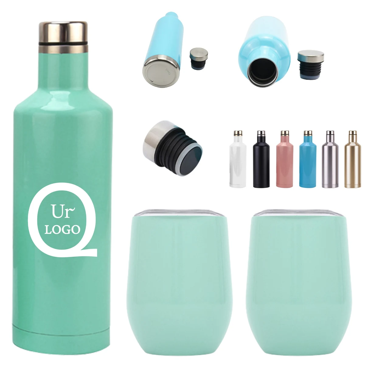 18Oz Stainless Steel Wine Bottle 1