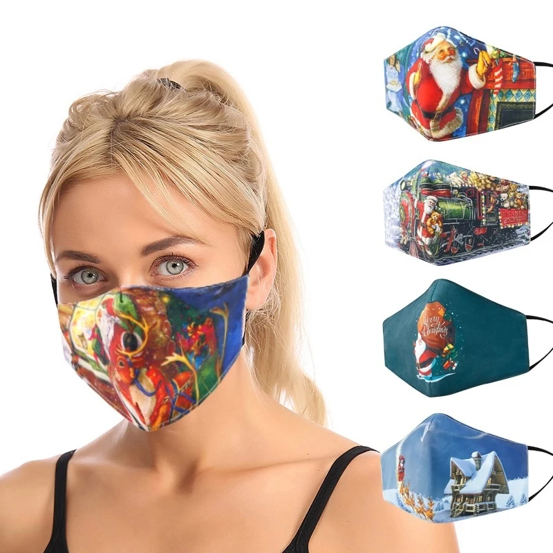 Christmas 3-layer Cotton Mask 1