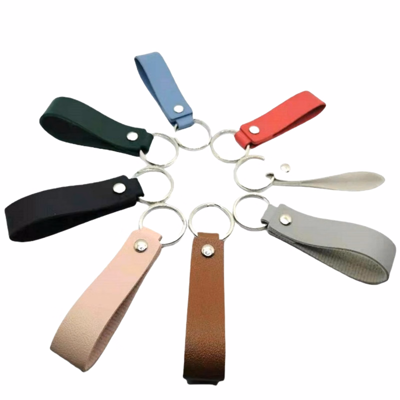 Pu Simple Car Keychain