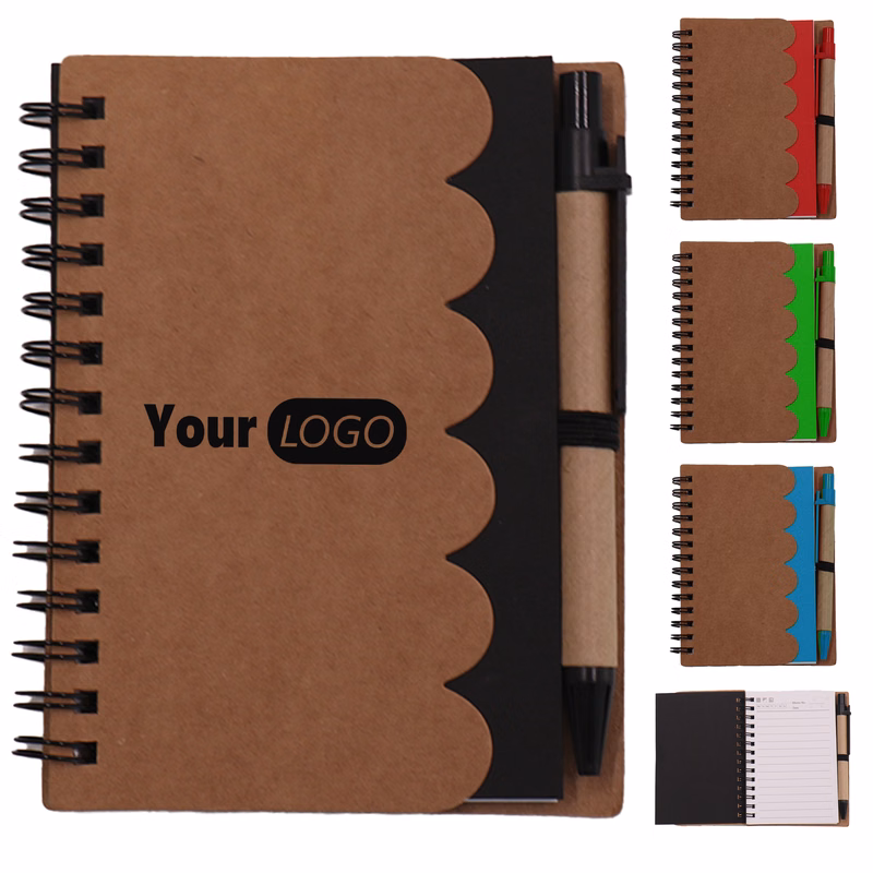 Paper Office Notebook With Pen