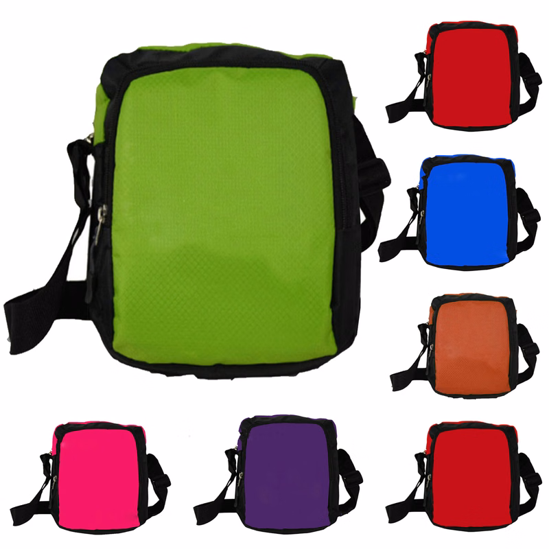 Vertical Mesh Shoulder Crossbody Bag