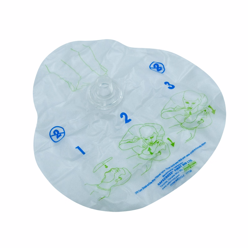 Disposable CPR Barrier w/ One-Way Valve Masks