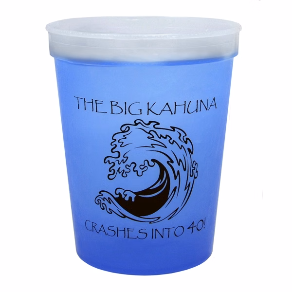 16 oz. Color Changing Smooth Plastic Stadium Cup