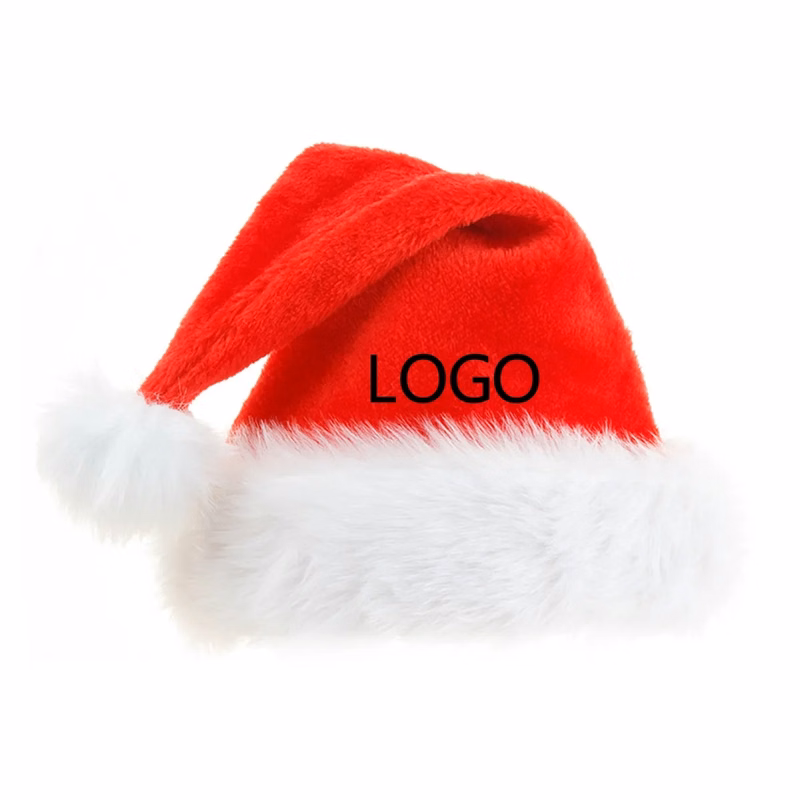 Long Plush Santa Hat Christmas