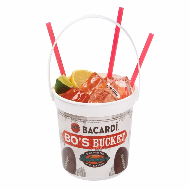 Full Color Wrapped Plastic Drinking Pail