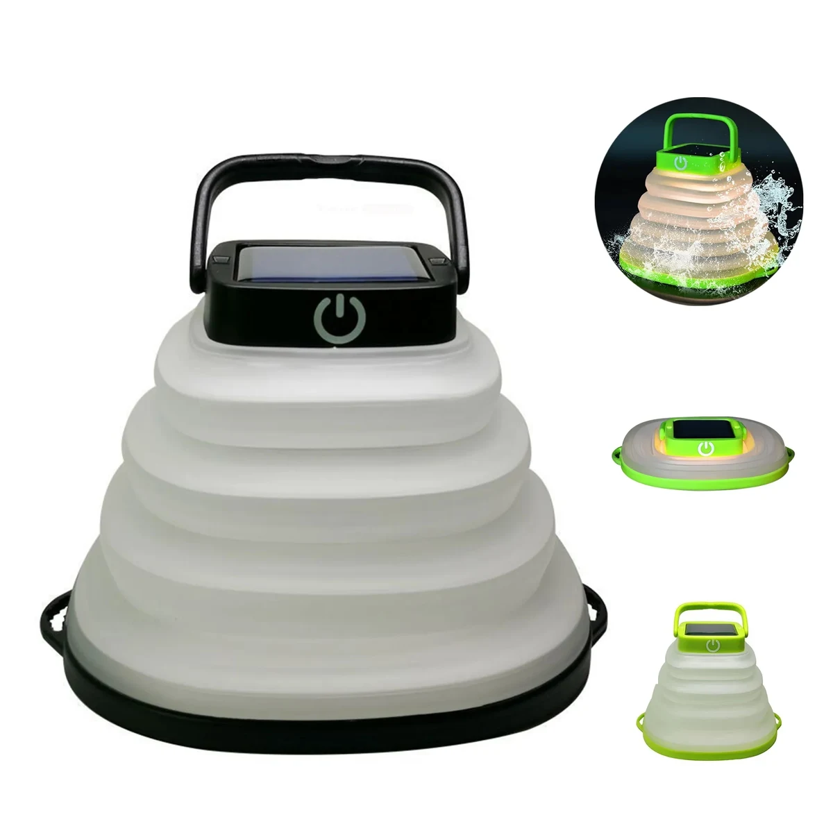 PVC Outdoor camping solar retractable light 1