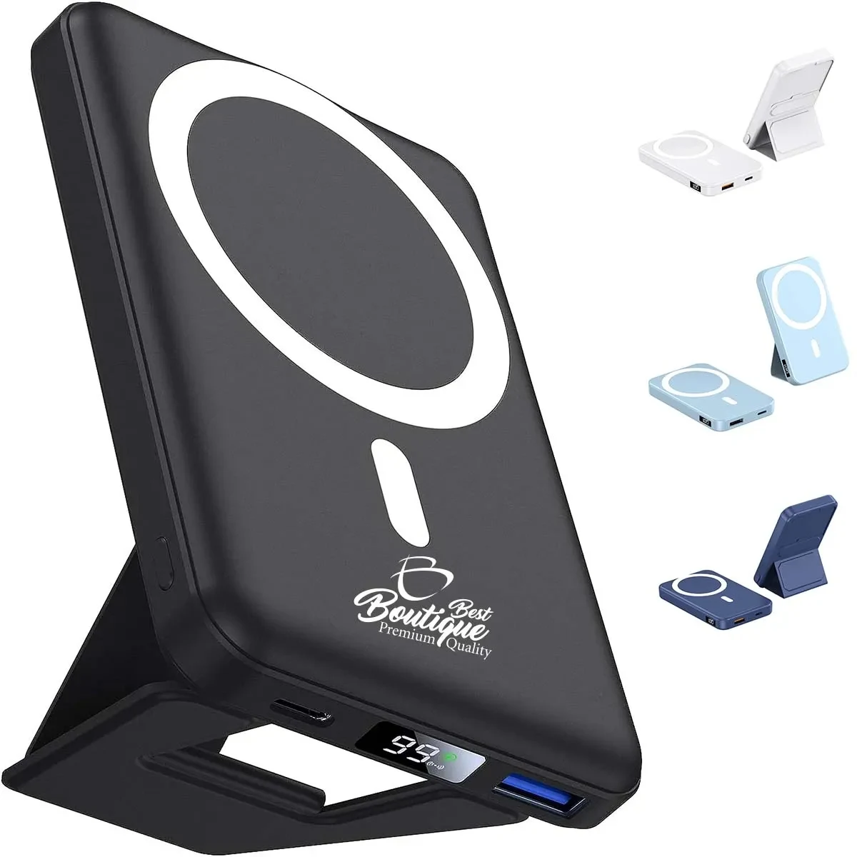 10000mAh Fast Magnetic Foldable Portable Wireless Charger 1