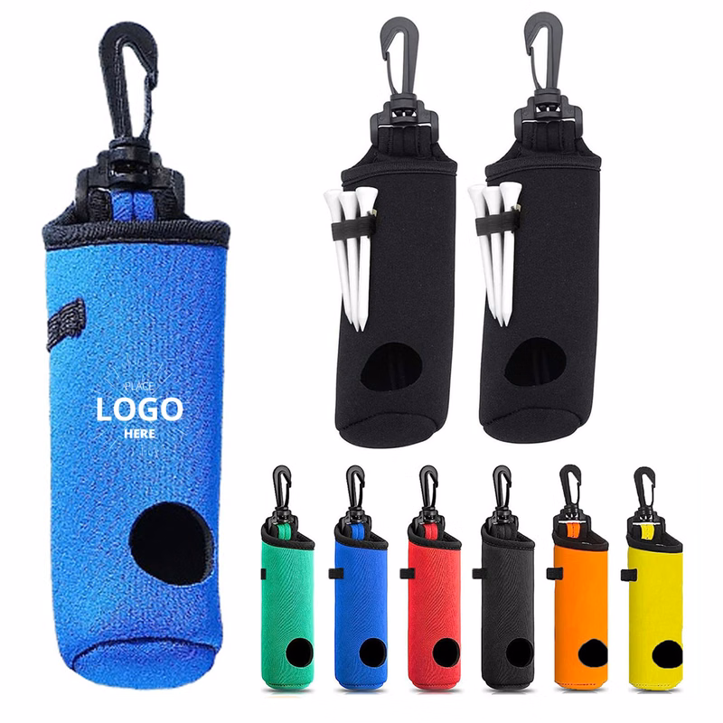 Neoprene Golf Ball Pouch With Clip Hook