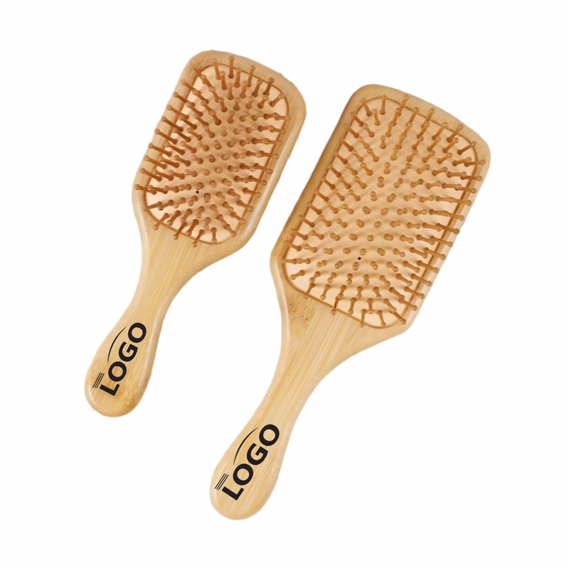 Ergonomic Massage Bristle Wooden Comb