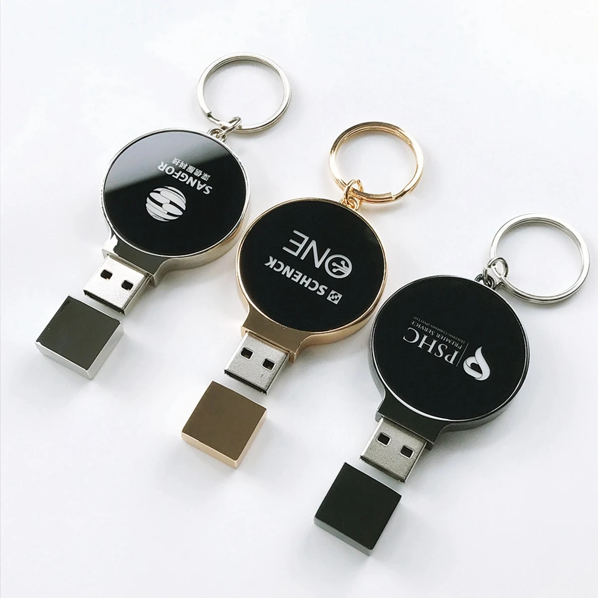 LED Light-up Logo USB Flash Drive Key Chain 1