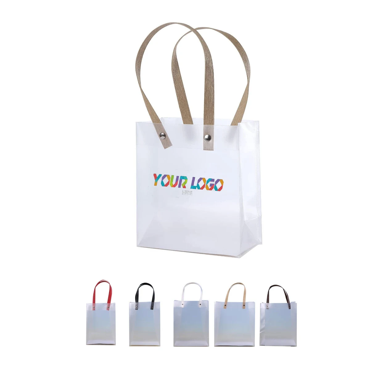 Frosted Reusable Plastic Bag 1