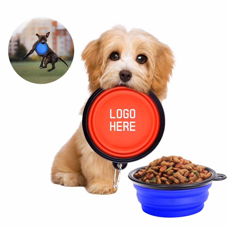 MOQ 50 Multifunctional Collapsible Pet Bowl