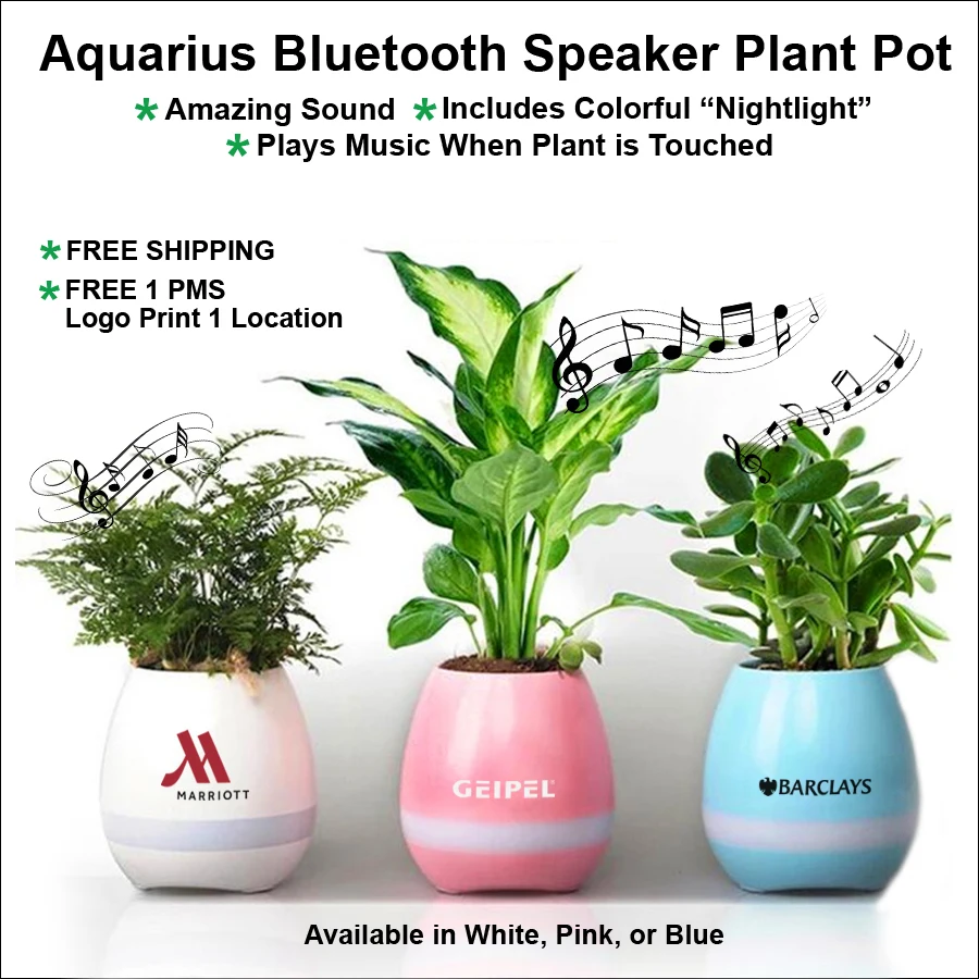 Aquarius Bluetooth Speaker Plant Pot 1