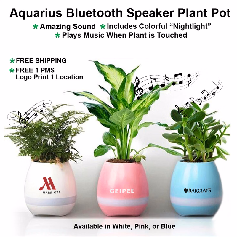 Aquarius Bluetooth Speaker Plant Pot