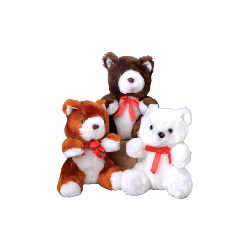 Teddy Bear Plush Toys - Assorted Colors 6"