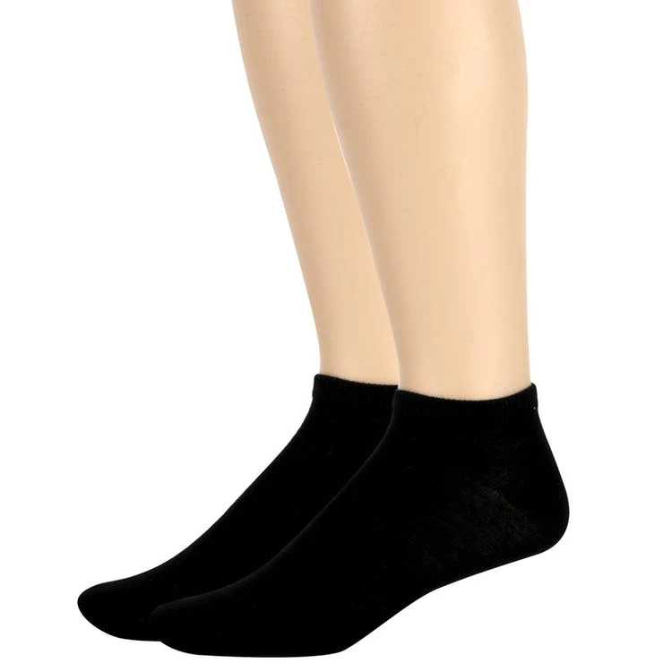 Men's Solid Ankle Socks - Black 100 Pairs 1