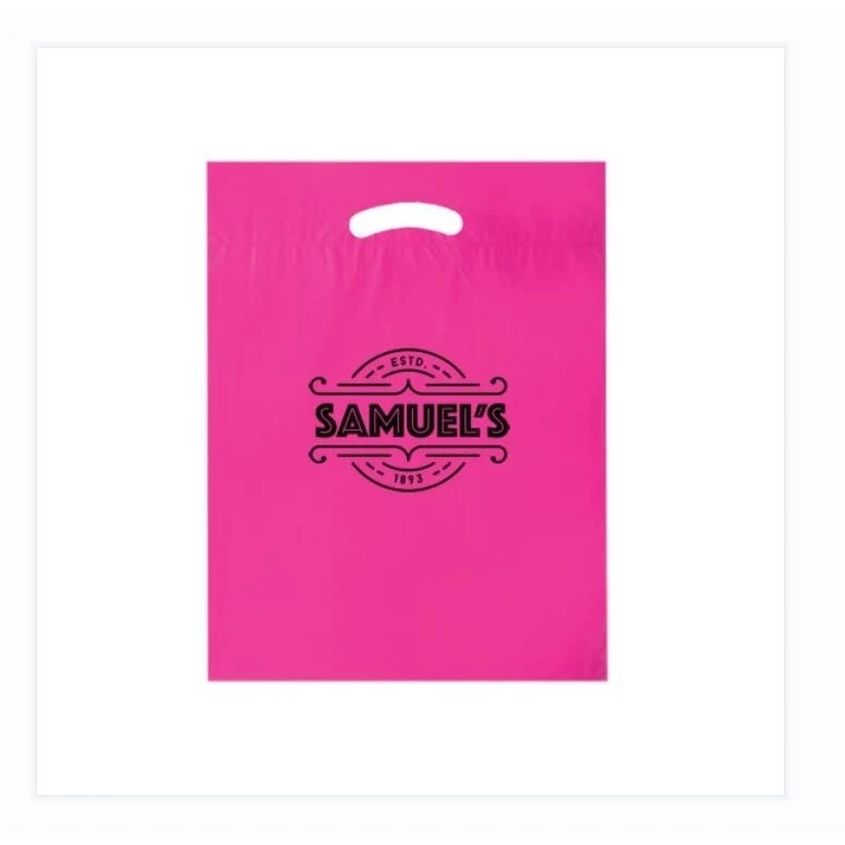 Die Cut Fold-Over Reinforced Plastic Bag (12"x15"x3") - Flex 1