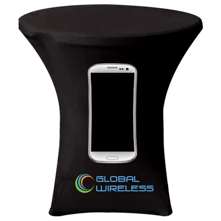 31.9" x 43.3" Round Stretch Table Cover 1