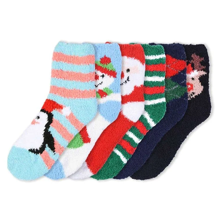 Women's Plush Socks - Christmas Holiday Size 9-11 3-Pack 1