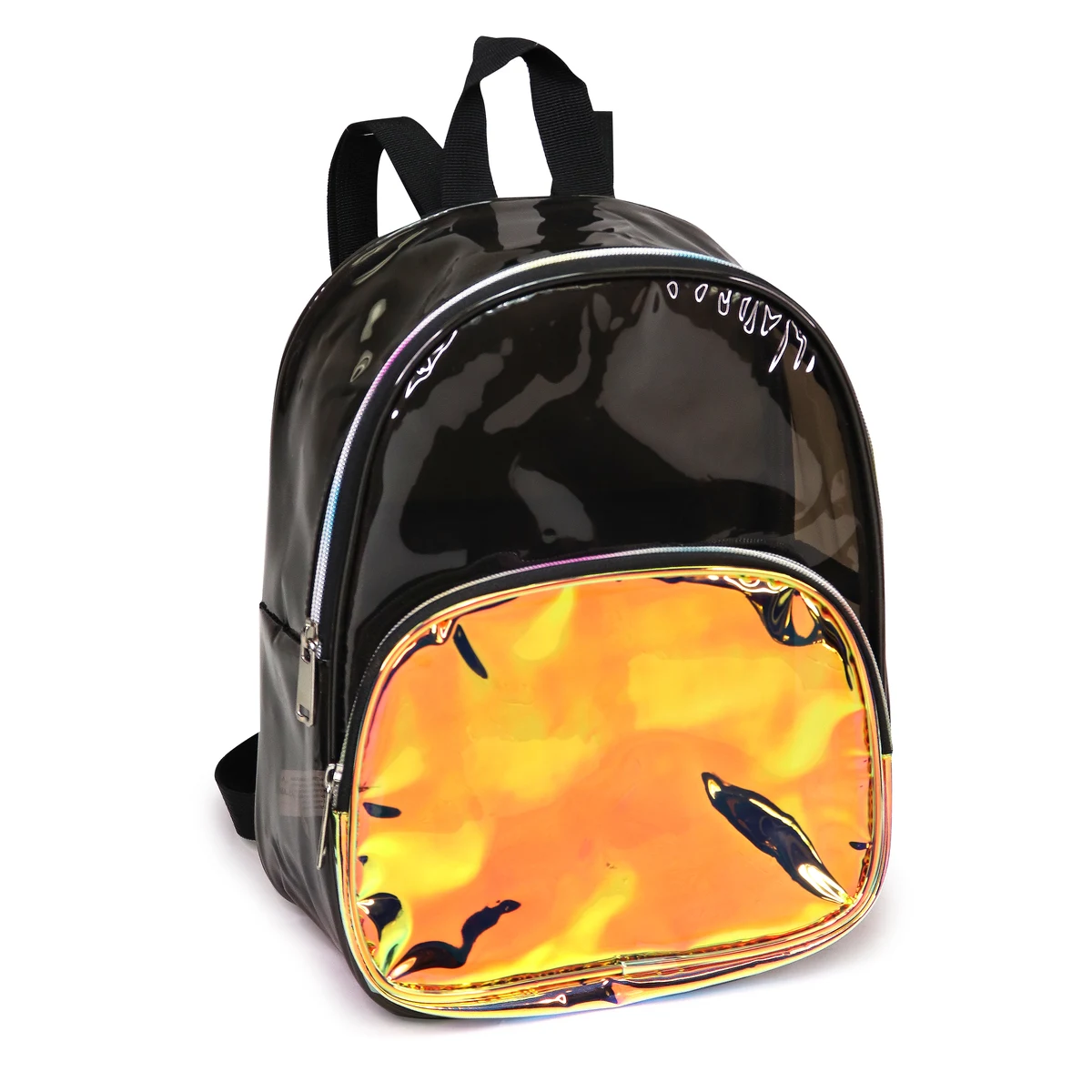 Transparent Black/Iridescent Gold Backpack 1