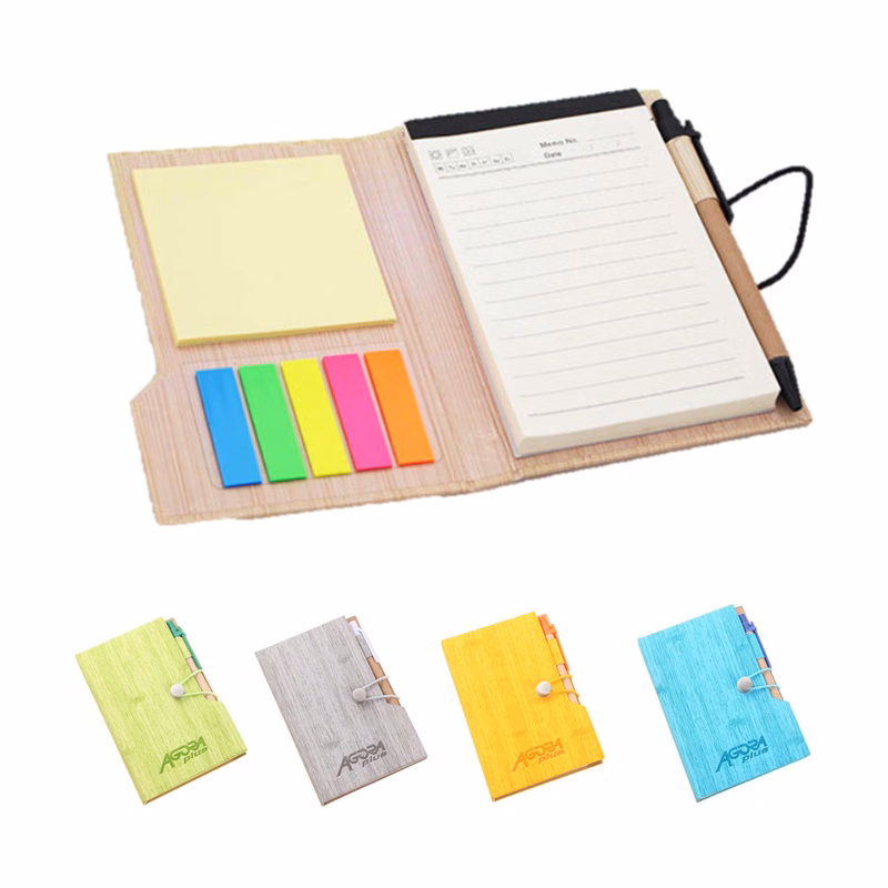 Elastic Band Sticky Notes Notebook With Pen