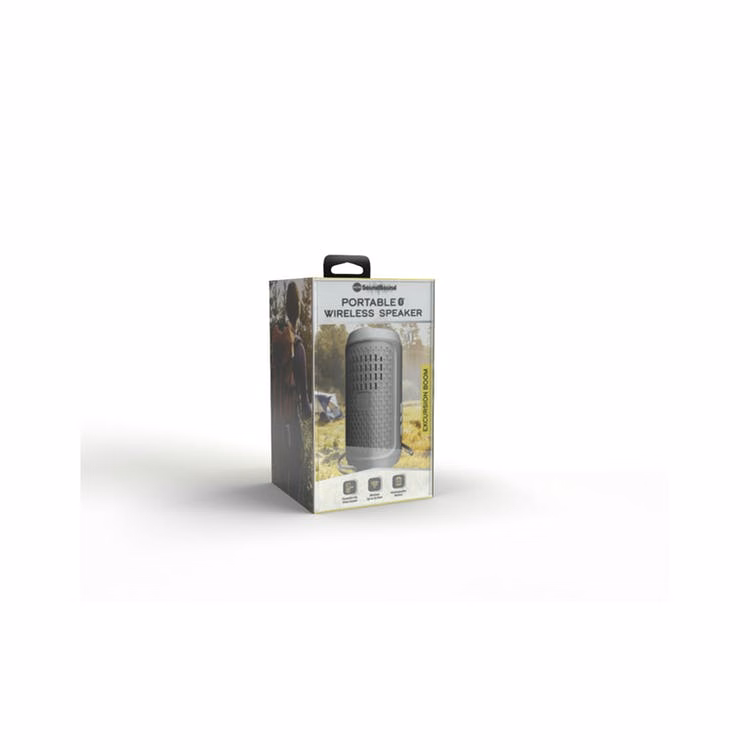 Circular Bluetooth Speaker - Gray Rechargeable Portable