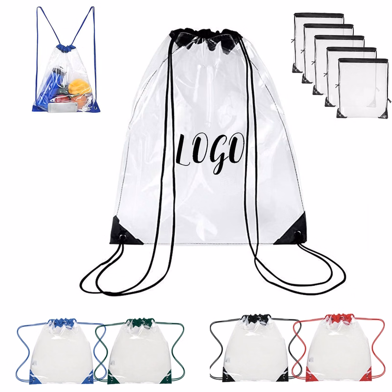 Clear Pvc Bag with Drawstring