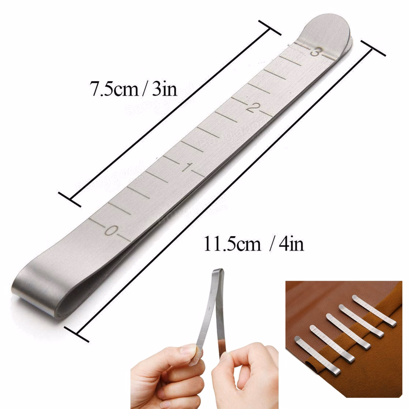 3 Inches Stainless Steel Hemming Clips Measurement Ruler