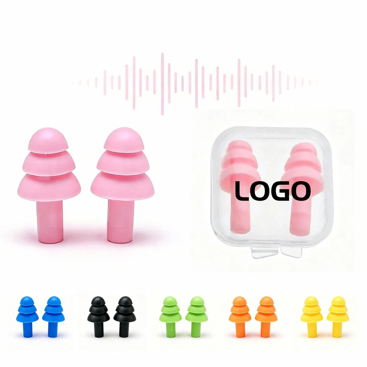 Soft Comfort Silicone Ear Plugs for Sleeping and Travel 1
