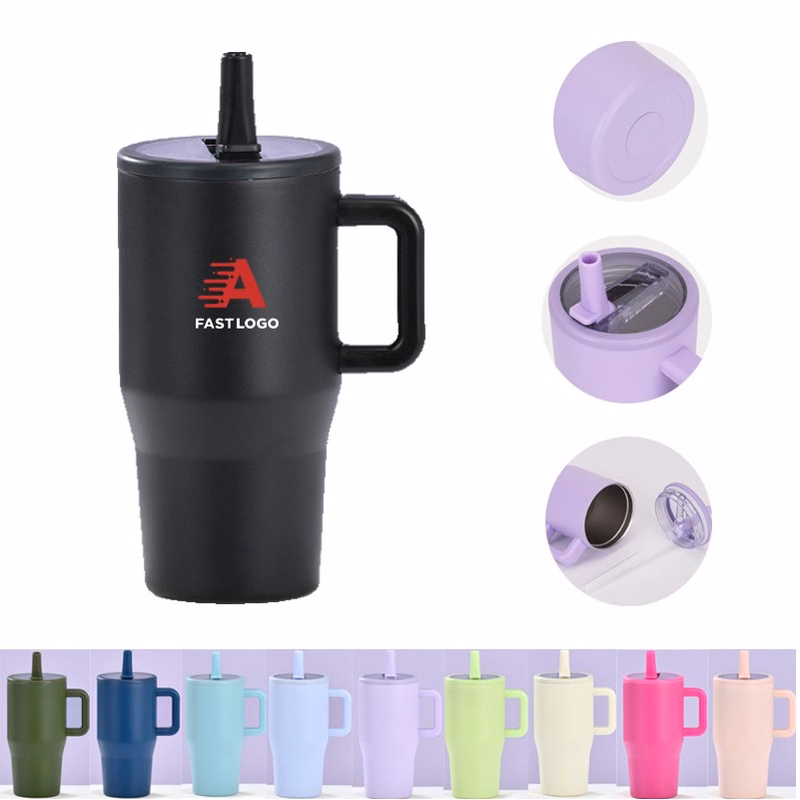 20oz Tumbler with Handle and Straw