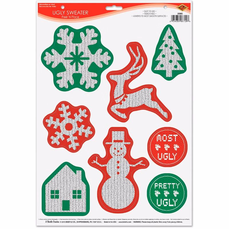 Ugly Sweater Stickers - 8 Pack