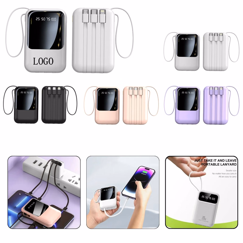 Full Color Rechargeable Power Bank 20000mAh