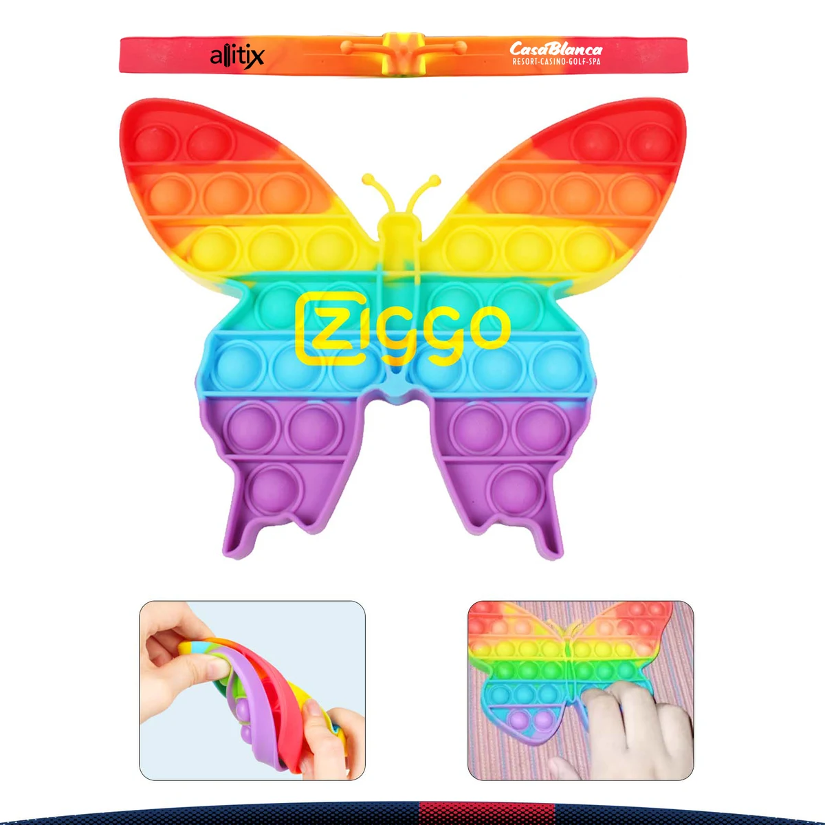 Morh Rainbow Push Pop Bubble Toy 1