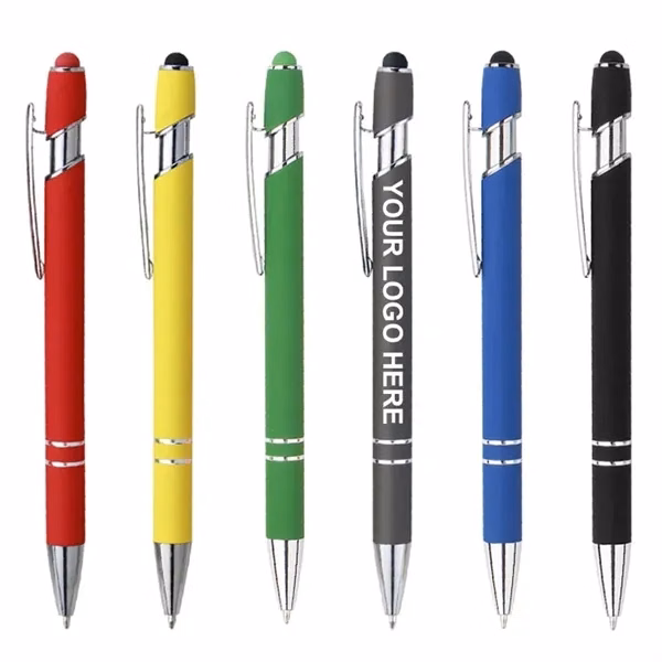 Custom 5.51 Inch Recycled Aluminum Dual Function Stylus Pen — Executive Tech Gift