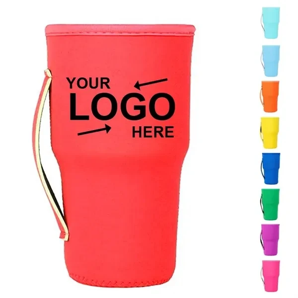 Custom Neoprene 30 oz Tumbler Sleeve — Full-Color Thermal Drinkware Promo 1